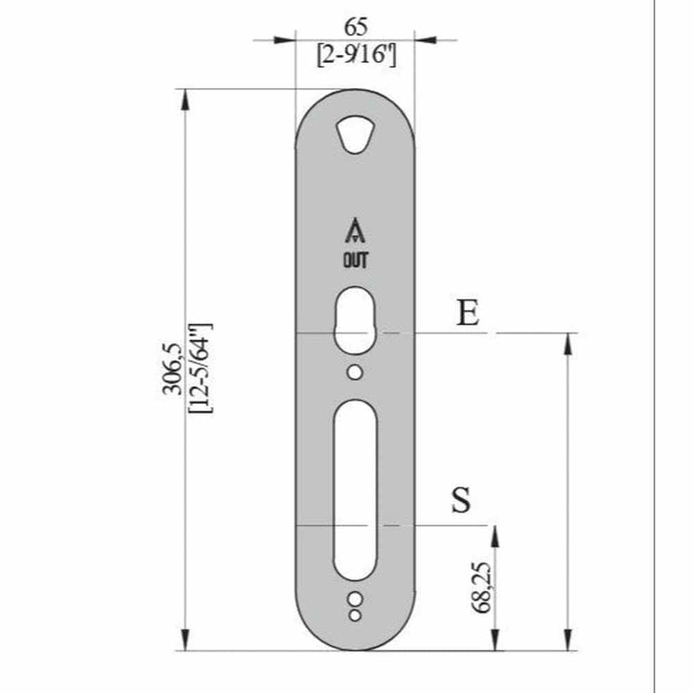Salto cover plates for XS4 Original and Original+ 65mm IM (pair)