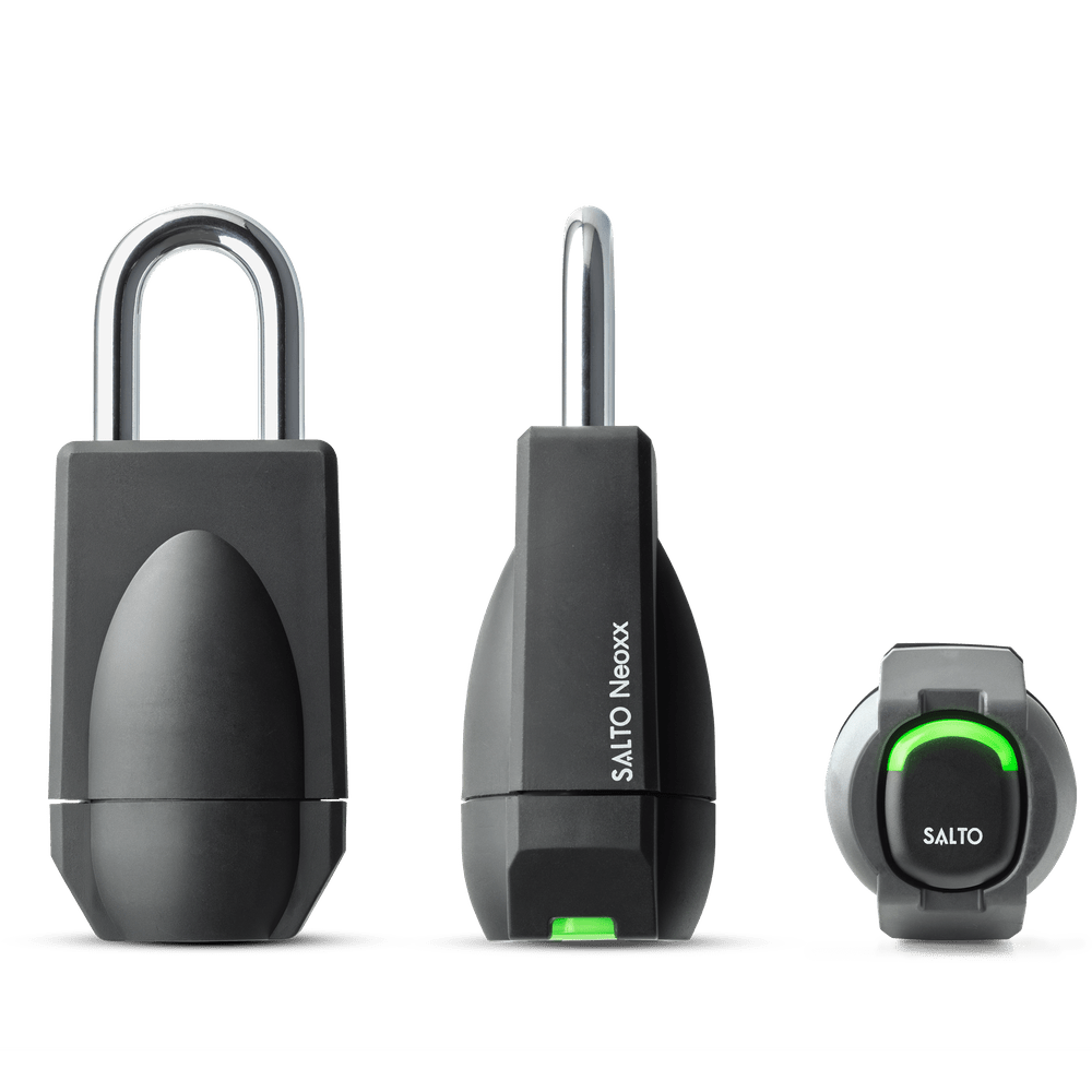 Salto Neo electronic padlock G4 with retaining chain