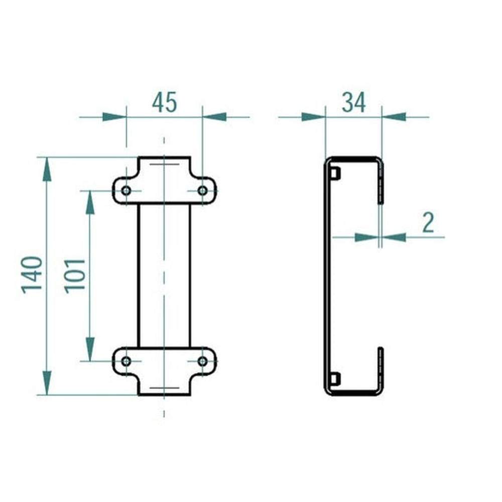 SALTO KS IQ 2.0 base for metal surfaces