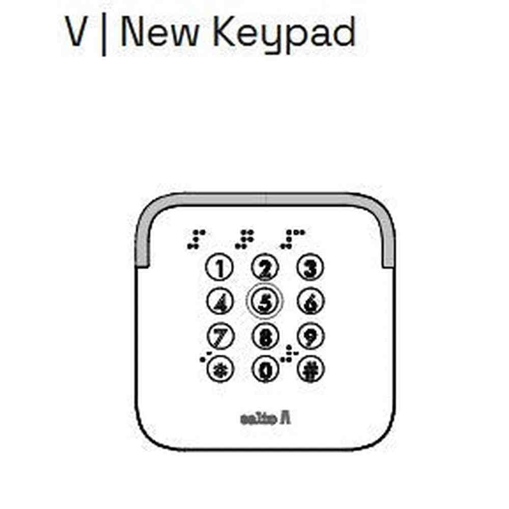 Salto proximity wall reader/keypad, BLE Mifare DESfire, square base