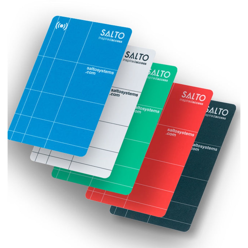 SALTO keycard Mifare DESFire 4K - Standard Salto design white - Pack of 50