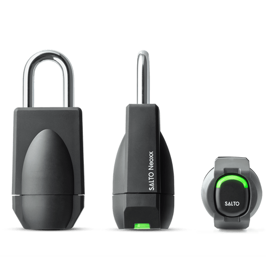 Salto Neo electronic padlock G4 with retaining chain