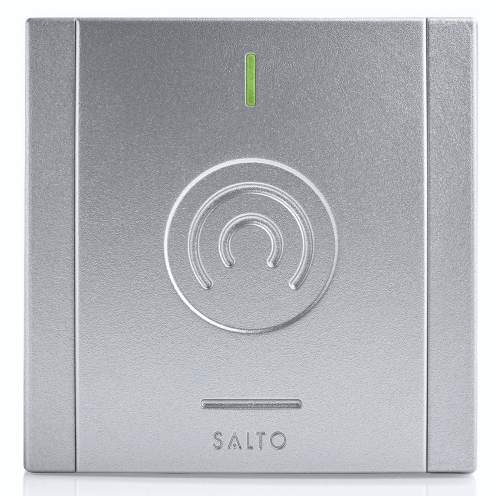 Salto modular proximity wall reader, BLE Mifare DESfire, silver