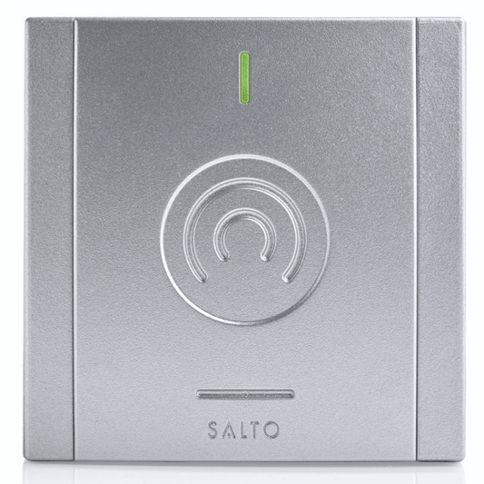 Salto modular proximity wall reader, BLE Mifare DESfire, silver