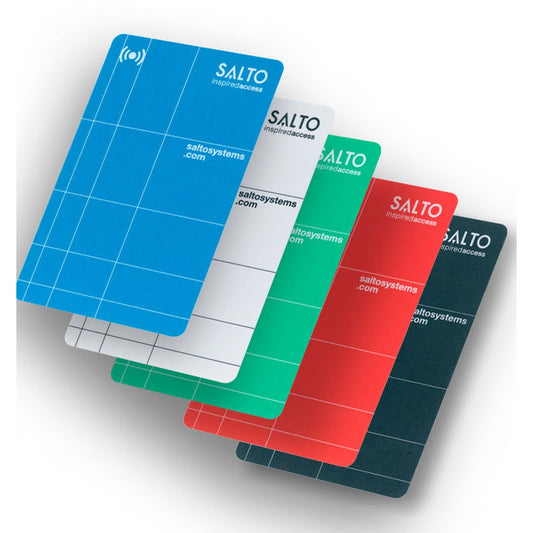 SALTO keycard Mifare DESFire 4K - Standard Salto design white - Pack of 50